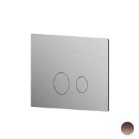 Newform X-STEEL 316 Клавиша смыва для унитаза, двойная, для систем инсталляций TECE, цвет: PVD Brushed copper bronze - Gidratop.ru изображение