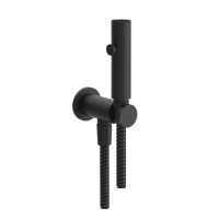 GESSI гигиенический душ с держателем с подводом воды и шлангом 1250 мм., цвет Black XL - Gidratop.ru изображение