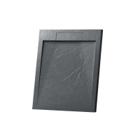 Поддон для душа из искусственного камня VST-4SRL9090A, 900*900*25, антрацит - Gidratop.ru изображение