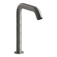 GESSI 316 INTRECCIO смеситель для раковины, электронный, с кран-фильтром для регулировки температ и напора воды, выс излива 230 мм, цвет Steel Brushed - Gidratop.ru изображение