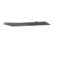 GESSI Tremillimetri верхний душ QUADRO 300х550 мм , цвет: Black Metal Brushed PVD - Gidratop.ru изображение