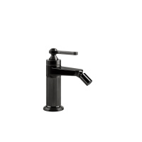 GESSI VENTI20 смеситель для биде на 1 отверстие, однорычажный, в комплекте с донным клапаном, цвет Black Metal PVD - Gidratop.ru изображение