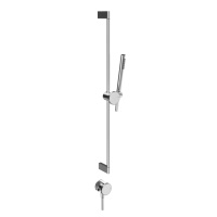 GESSI Origini штанга в комплекте с душевой лейкой, шланг 1,50 м и вывод воды. в компл с отд вставкой, цвет: хром - Gidratop.ru изображение
