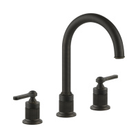 GESSI VENTI20 смеситель для раковины на 3 отверстия, высота излива 168 мм., в комплекте с донным клапаном, цвет Aged Bronze - Gidratop.ru изображение