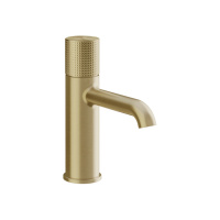Gessi HABITO смеситель для раковины, с донным клапаном, цвет Brass Brushed PVD
