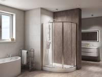 Душевой уголок BelBagno DUE-RH-2-120/80-C-Cr - Gidratop.ru изображение