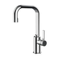 Gessi Inciso смеситель для раковины, высокий, без донного клапана и соединительные шланги, цвет: хром - Gidratop.ru изображение