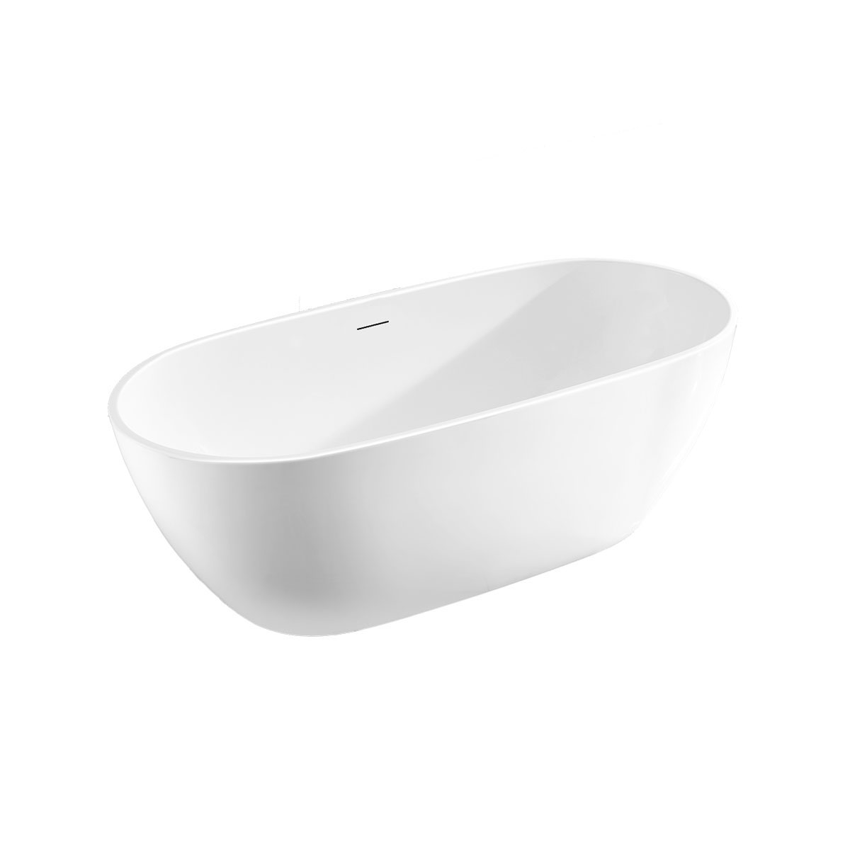 Ванна акриловая Vincea VBT-408-1700 1700*815*580, цвет белый, щелевой перелив - Gidratop.ru изображение
