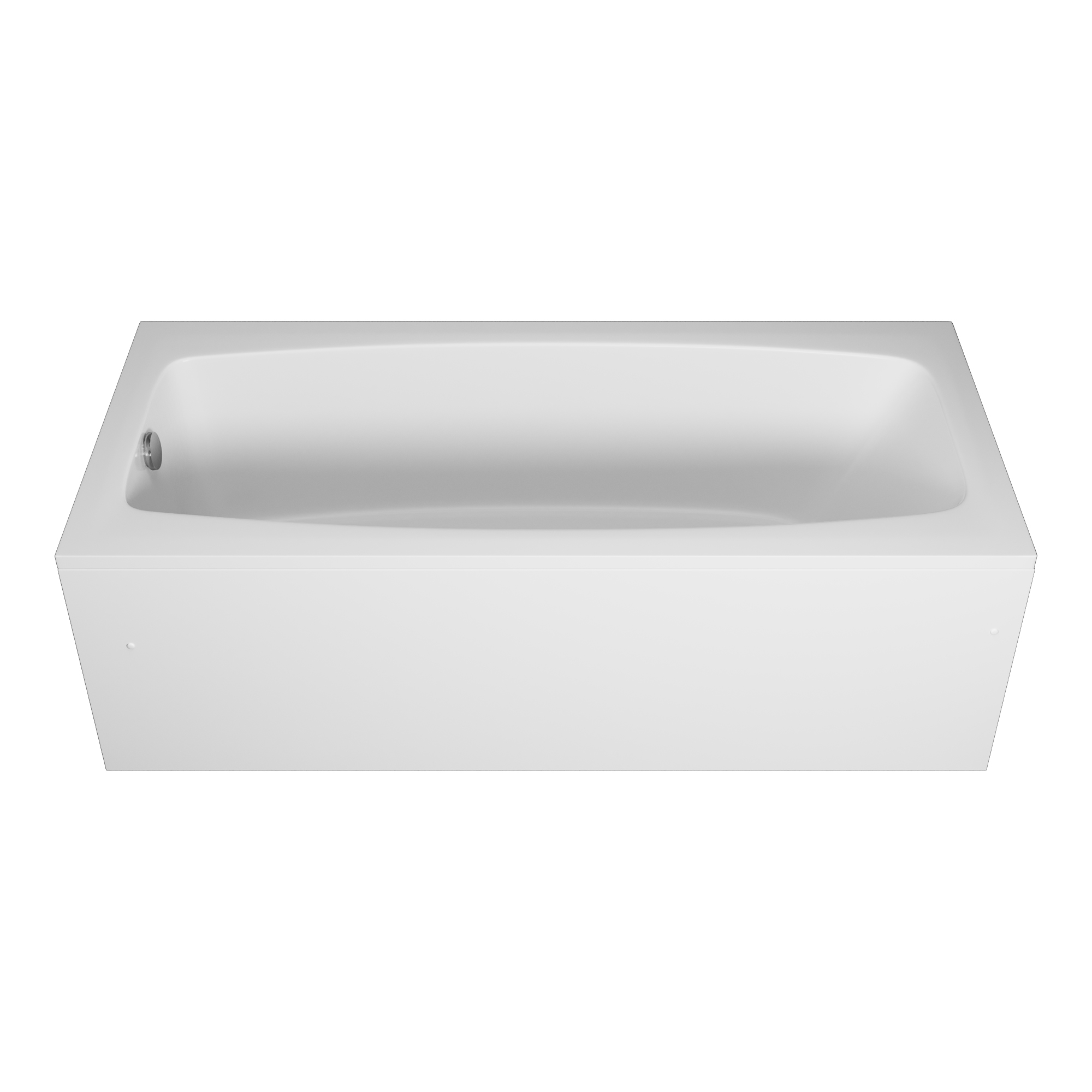 Ванна акриловая Vincea VBT-2S170-FR с каркасом 1700*750*440, пристенная, цвет белый - Gidratop.ru изображение