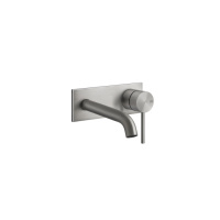 GESSI 316 встраиваемый смеситель с изливом 147мм (внешние части), цвет: steel brushed - Gidratop.ru изображение