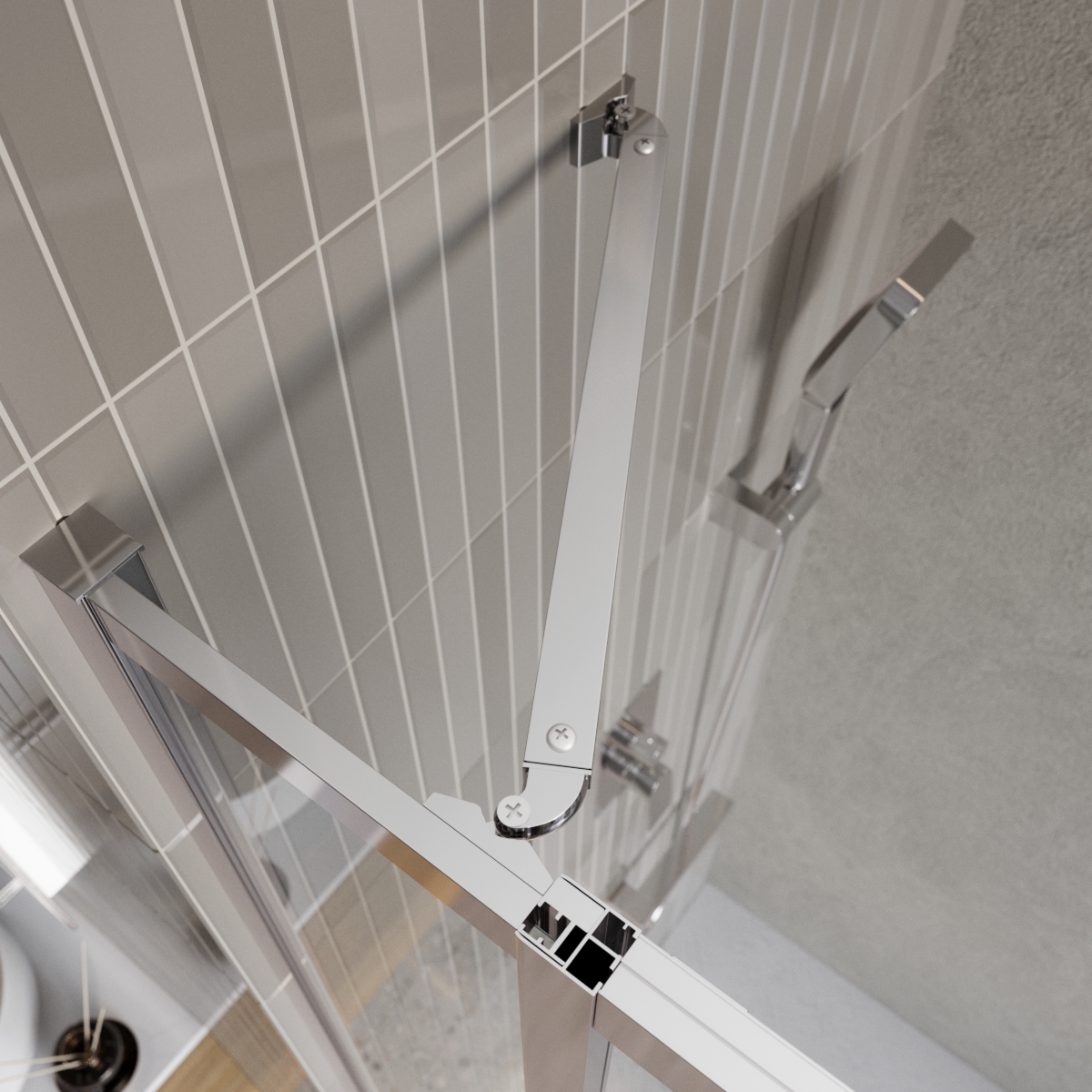 Душевой уголок BelBagno LUCE-AH-21-150/90-C-Cr - Gidratop.ru изображение