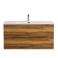 MARINO-CER-N База под раковину подвесная с двумя выкатными ящиками, Rovere Rustico, 996x457x500, MARINO-CER-N-1000-2C-SO-RR-P - Gidratop.ru изображение