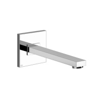 Gessi Rettangolo настенный излив 197мм, для монтажа с удаленным управлением (не входит в комплект), цвет: хром - Gidratop.ru изображение