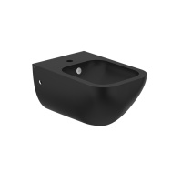 Gessi Origini Total Look биде подвесное с 1 отверстием под смеситель, заглушки в цвете 031, цвет:Matt Black Ceramic - Gidratop.ru изображение