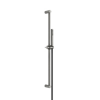 GESSI 316 штанга в комплекте с душевой лейкой с легкой очисткой, шланг 1,50 м, цвет: steel brushed - Gidratop.ru изображение