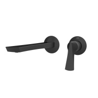 GESSI  VENTAGLIO внешняя часть настенного смесителя для раковины, цвет: Matte Black - Gidratop.ru изображение