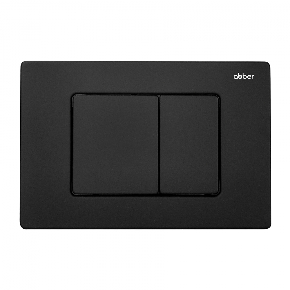 Комплект подвесной унитаз ABBER Bequem AC1100MB черный матовый с инсталляцией AC0105 и кнопкой AC0120MB черная матовая - Gidratop.ru изображение