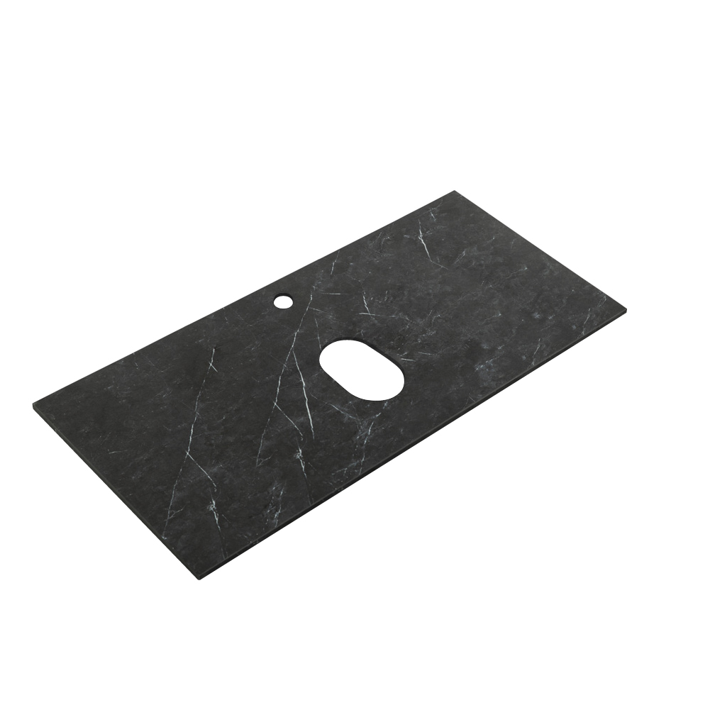 Cтолешница из керамогранита 1016x490 SLD-100/48-MNO, Marmo Nero Opaco - Gidratop.ru изображение