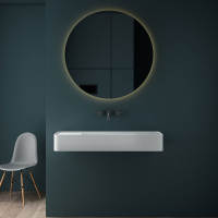 Раковина из искусственного камня Vincea VWB-6S312MW, 1200*400*150, подвесная, цвет белый матовый - Gidratop.ru изображение