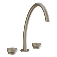 GESSI Origini смеситель для раковины высокий на 3 отв, без донного клапана, цвет: Finox Brushed Nickel - Gidratop.ru изображение