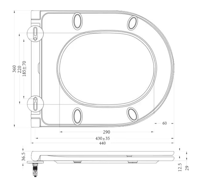 Крышка-сиденье CEZARES CZR-870-SC - Gidratop.ru изображение