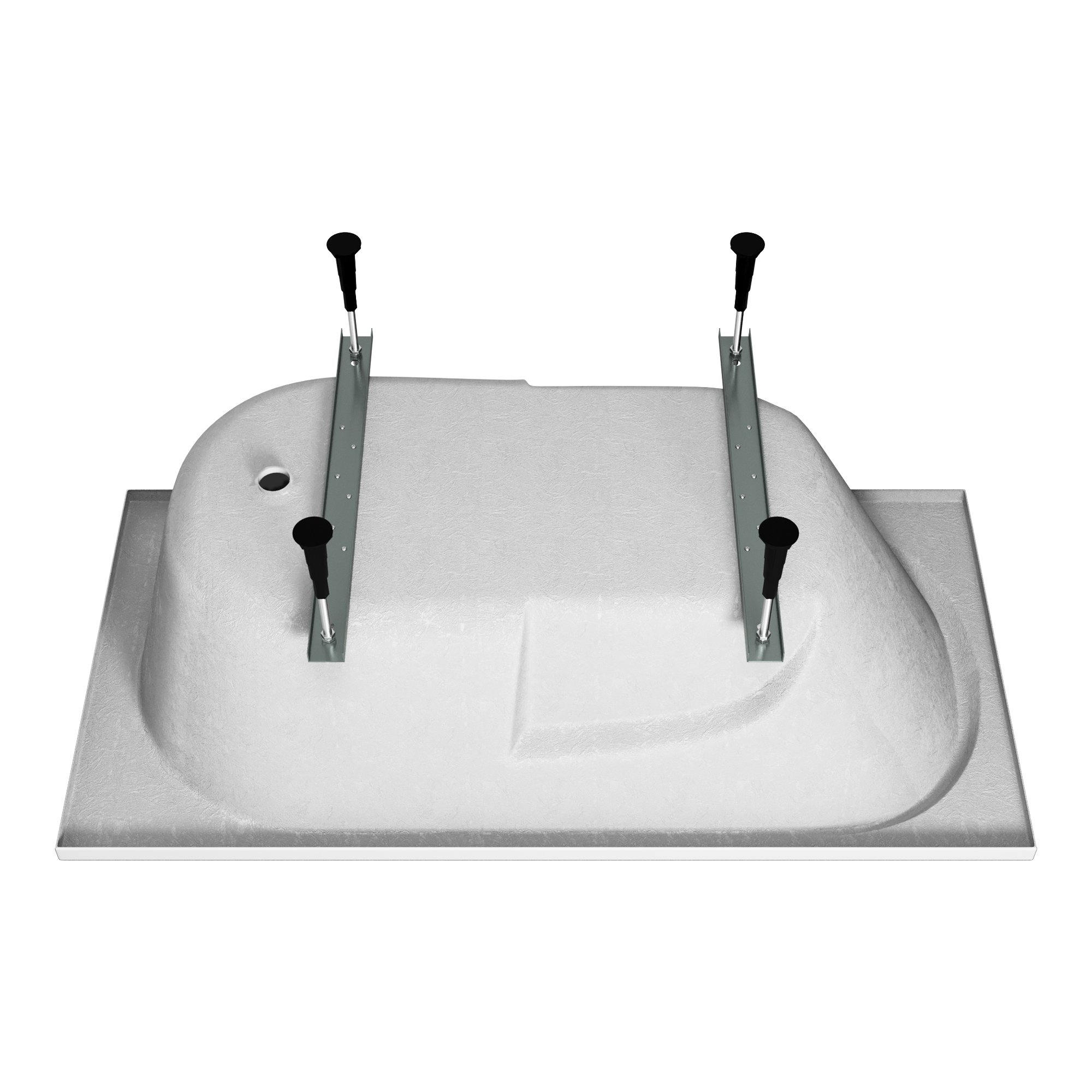 Ванна акриловая Vincea VBT-2A150-LG с ножками 1500*750*470, пристенная, цвет белый - Gidratop.ru изображение
