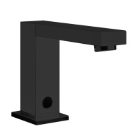GESSI смеситель для раковины, электронный, с кран-фильтром для регулировки температуры и напора воды, цвет Black Metal PVD - Gidratop.ru изображение