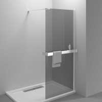 Душевая перегородка Walk-In HR VSW-4HR900CG, 900*2000, хром, стекло тонированное - Gidratop.ru изображение