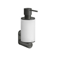 GESSI 316 дозатор для жидкого мыла настенный, цвет: белый/brushed black metal pvd
