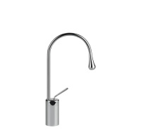 Gessi Goccia смеситель для раковины на 1 отверстие, высокий, излив 174мм R=90, цвет: хром - Gidratop.ru изображение