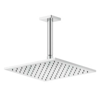 GESSI Rilievo потолочная верхний душ на 1/2 250x250 мм, длина изгот. под заказ (105 - 1855 мм), цвет: хром - Gidratop.ru изображение