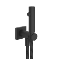 GESSI Rilievo гигиенический душ настенный на 1/2, цвет: nero XL - Gidratop.ru изображение