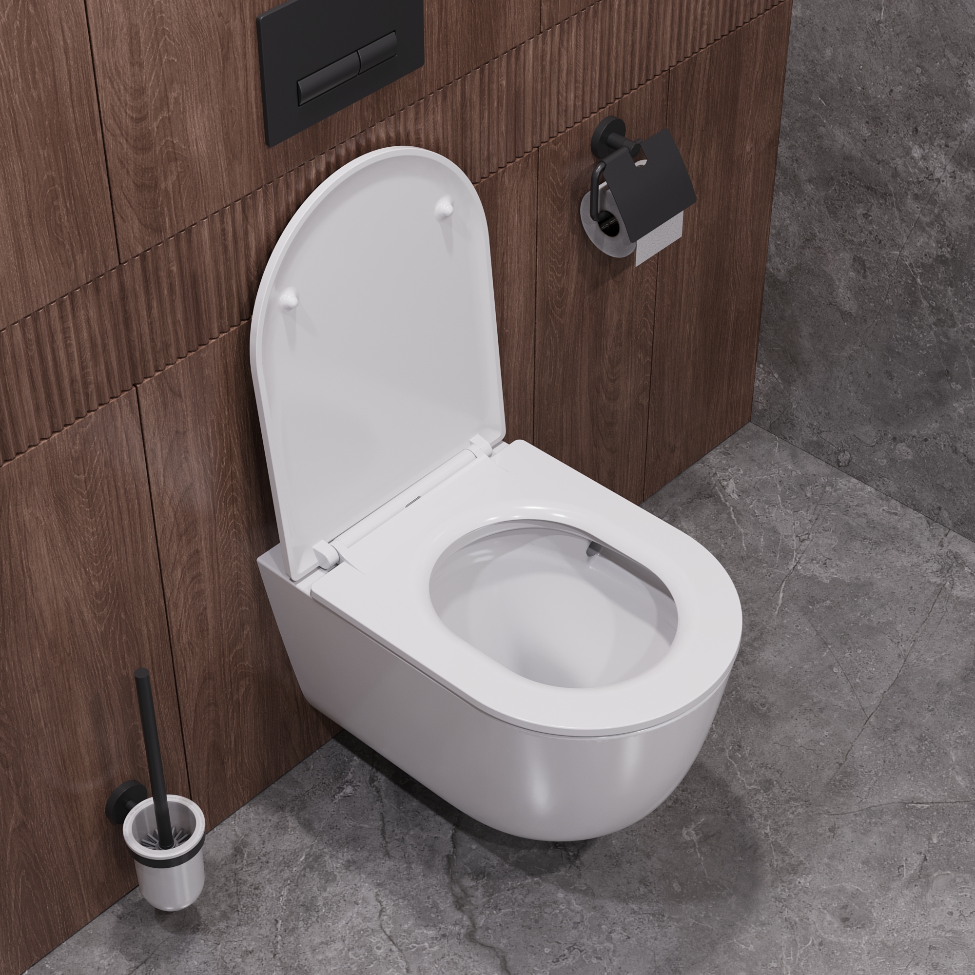 Унитаз подвесной безободковый с сиденьем CEZARES RELAX CZR-3806-53-TH-TOR/SC - Gidratop.ru изображение