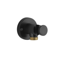 Gessi Emporio shower держатель для душевой лейки с выводом воды, цвет: Black XL - Gidratop.ru изображение