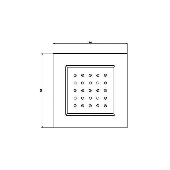 Gessi Body Jets встраиваемая поворотная боковая форсунка (внешняя часть), цвет: хром - Gidratop.ru изображение