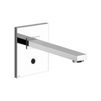 GESSI RETTANGOLO смеситель для раковины настенный, электронный, внешняя часть, цвет хром - Gidratop.ru изображение