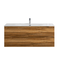 MARINO-CER-N База под раковину подвесная с двумя выкатными ящиками, Rovere Rustico, 1196x460x500, MARINO-CER-N-1200-2C-SO-RR-P - Gidratop.ru изображение