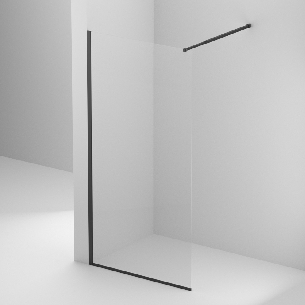 Душевая перегородка BelBagno KRAFT-L-1-120-C-NERO - Gidratop.ru изображение