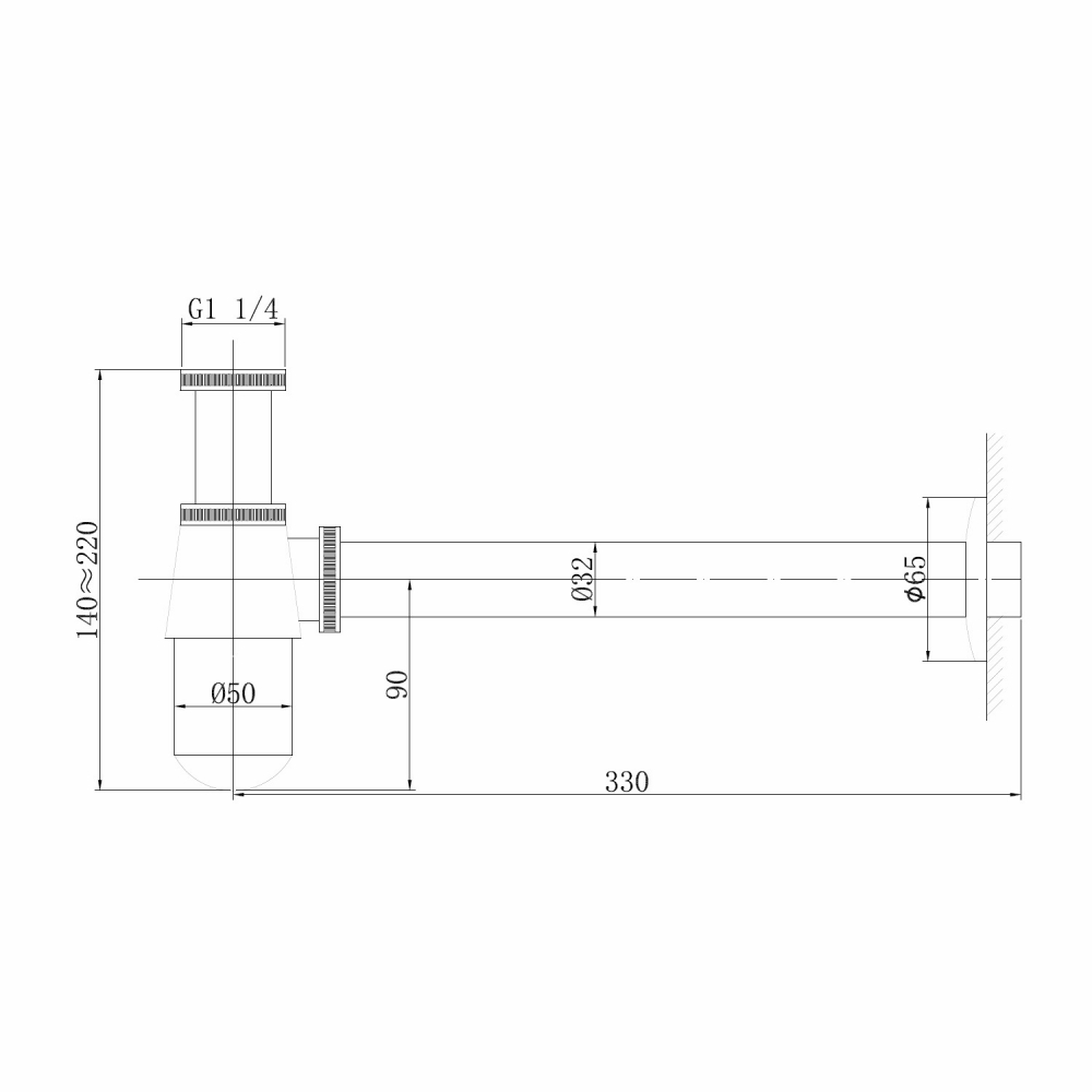 Сифон для раковины ABBER AF0032W белый матовый - Gidratop.ru изображение