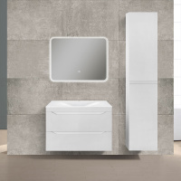 База под раковину Fine 800 подвесная, 2 выкатных ящика soft close, G.White - Gidratop.ru изображение