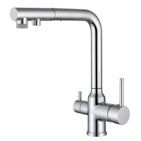 Смеситель ABBER Emotion AF8814 для кухни с подключением фильтра и выдвижной лейкой, хром - Gidratop.ru изображение