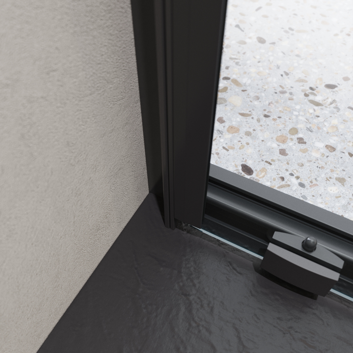 Душевая дверь BelBagno LUCE-BF-1-120-C-NERO - Gidratop.ru изображение