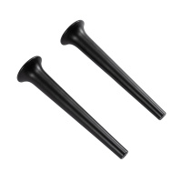 Ножки для шкафчика, комплект 2 штуки, высота 29 см, дерево 40437 Nero opaco, 9x9x29 - Gidratop.ru изображение