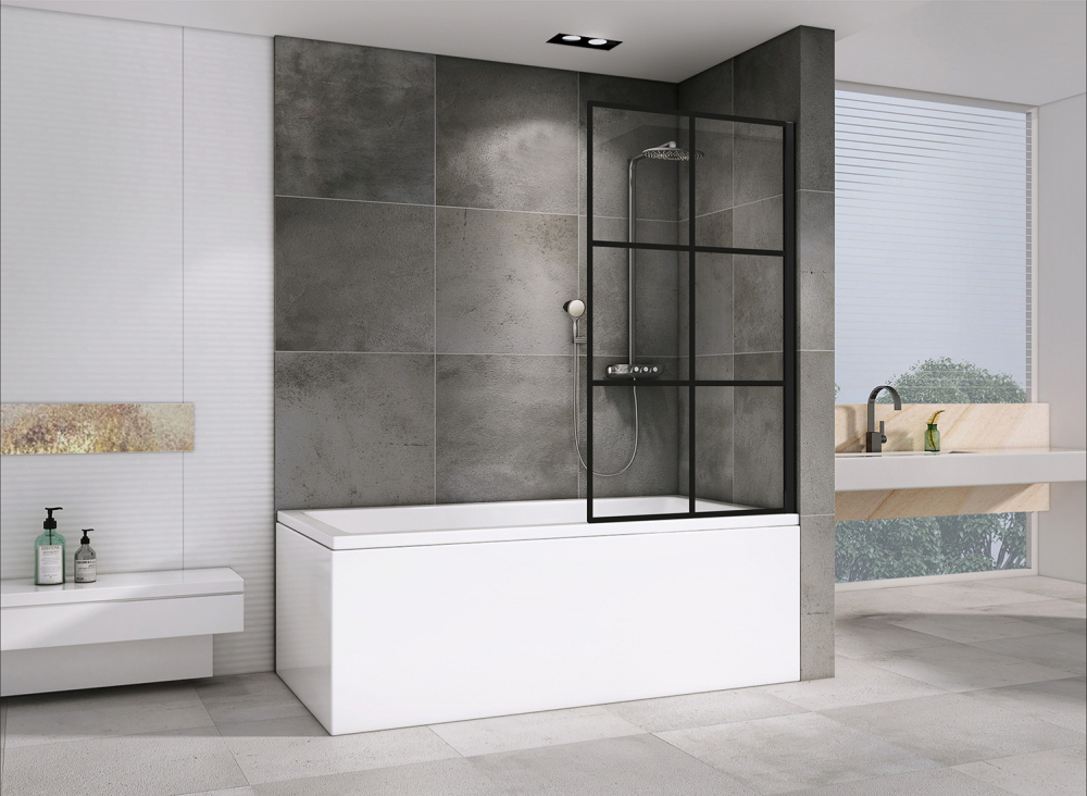 Шторка на ванну ABBER Immer Offen AG72100B - Gidratop.ru изображение