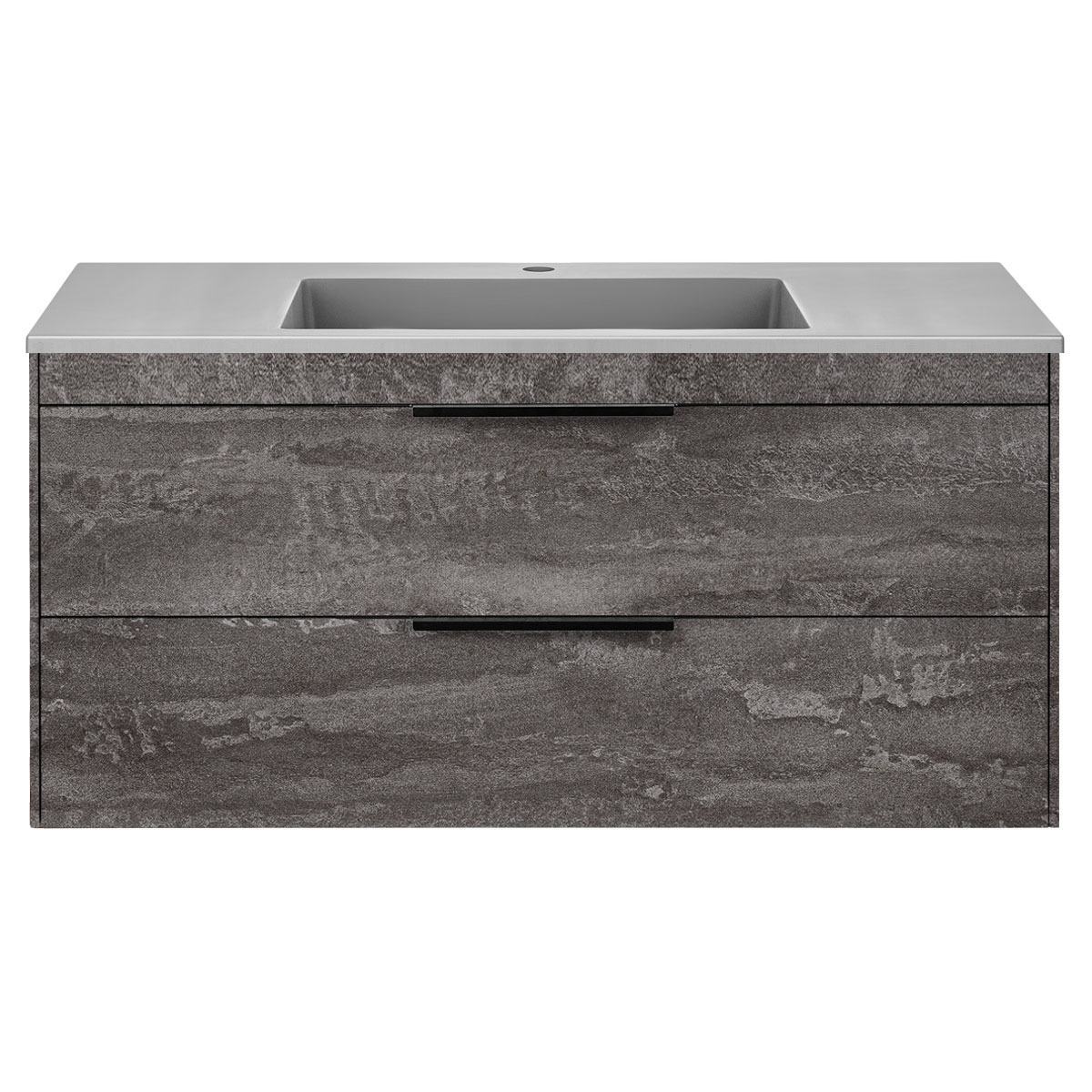 База под раковину Chiara 2D 1000 подвесная, 2 выкатных ящика soft-close, G.Stone - Gidratop.ru изображение