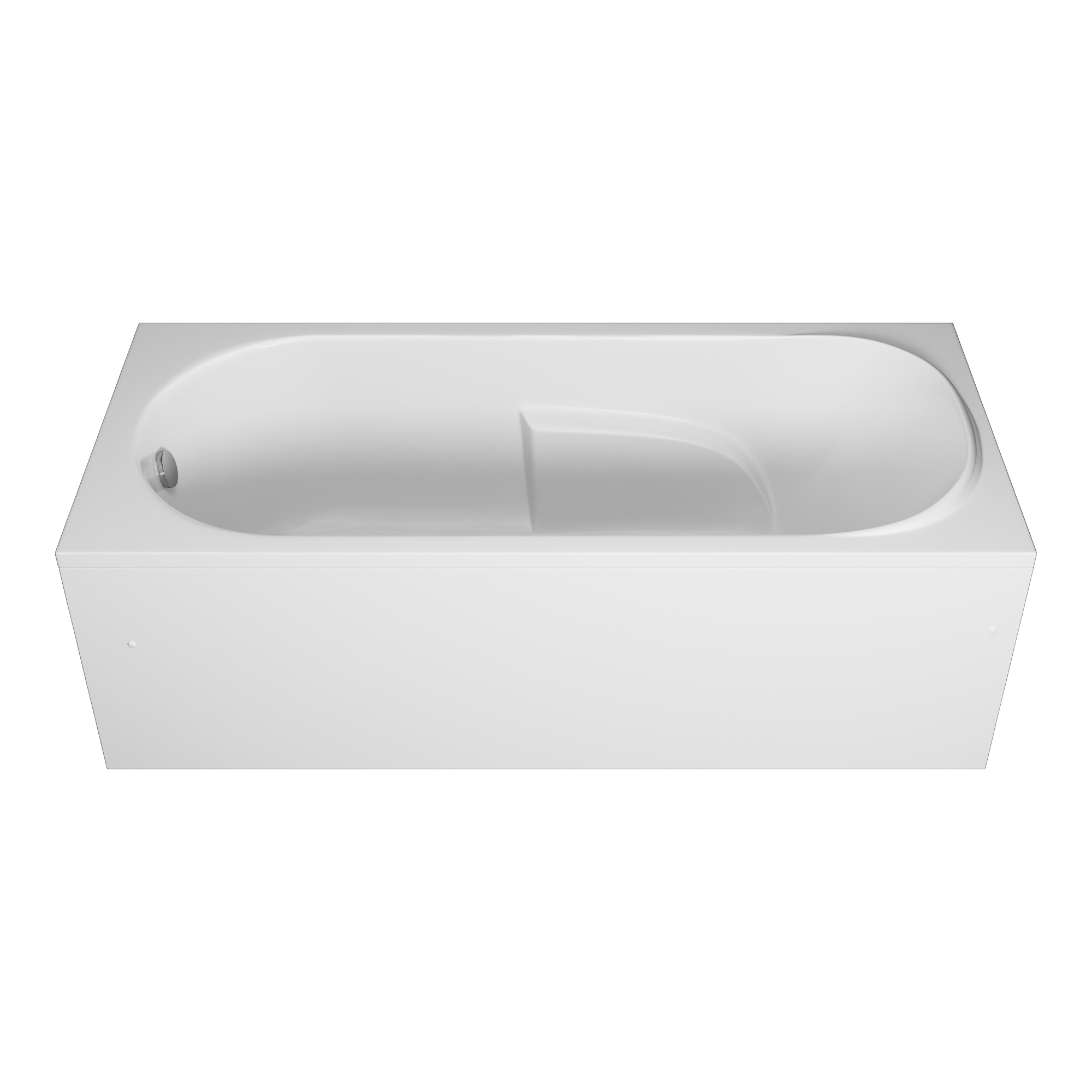 Ванна акриловая Vincea VBT-2A170-LG с ножками 1700*750*480, пристенная, цвет белый - Gidratop.ru изображение