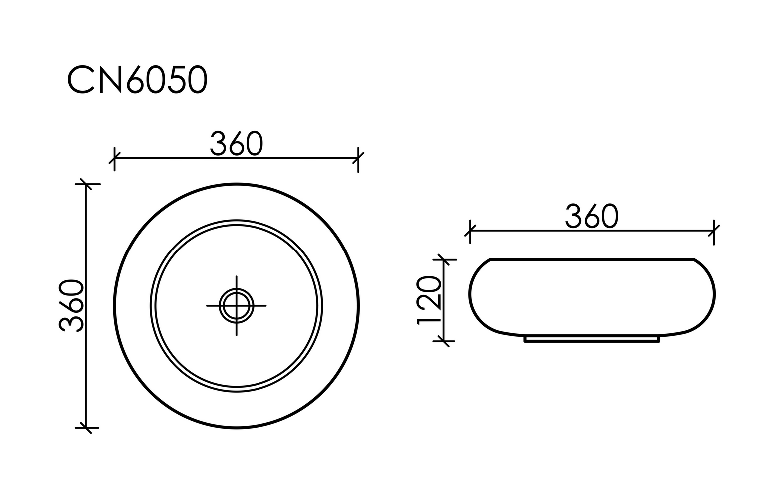 Умывальник чаша накладная круглая (цвет Капучино Матовый) Element 360x360x120мм - Gidratop.ru изображение