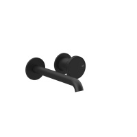 GESSI Origini смеситель для раковины встраиваемый  с изливом, в компл с отд вставкой, цвет Black XL (внешняя часть) - Gidratop.ru изображение