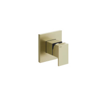 GESSI RETTANGOLO смеситель встраиваемый, однорычажный, внешняя часть, цвет Brushed Brass PVD - Gidratop.ru изображение