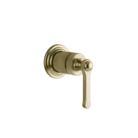 GESSI VENTI20 смеситель встраиваемый, однорычажный, внешняя часть, цвет Brushed Brass PVD - Gidratop.ru изображение